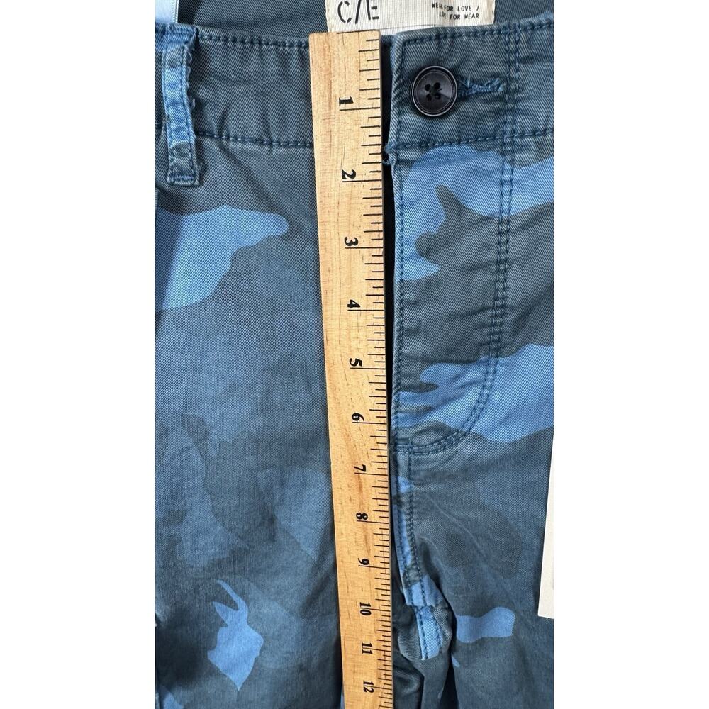Current Elliott NEW The Bayonette Cargo Pant Jean Women 26 Blue Storm Camo Ankle - Picture 5 of 13